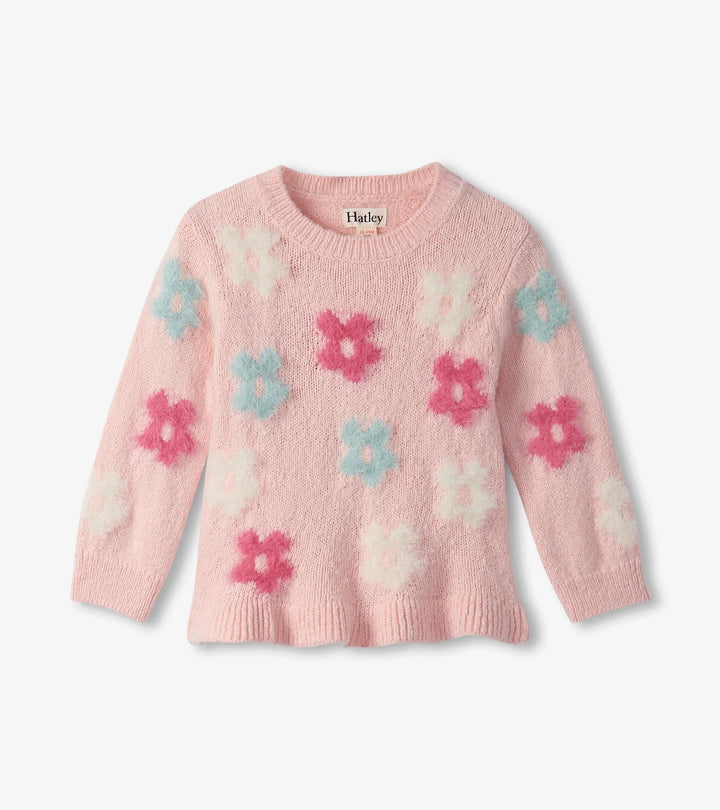 English Rose Flowers Pretty Sweater: 2T