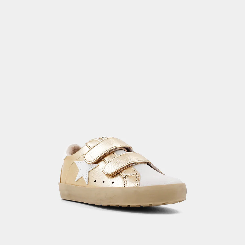 Sunny Mini: Golden - Toddler Girls Velcro Sneakers