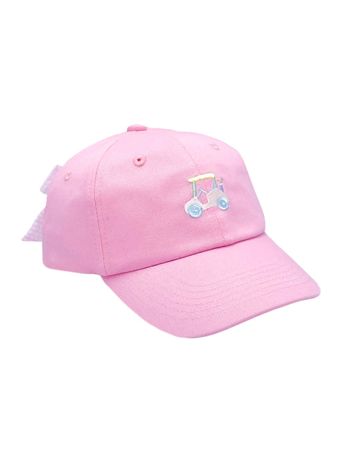 Rainbow Golf Cart Girls Baseball Hat