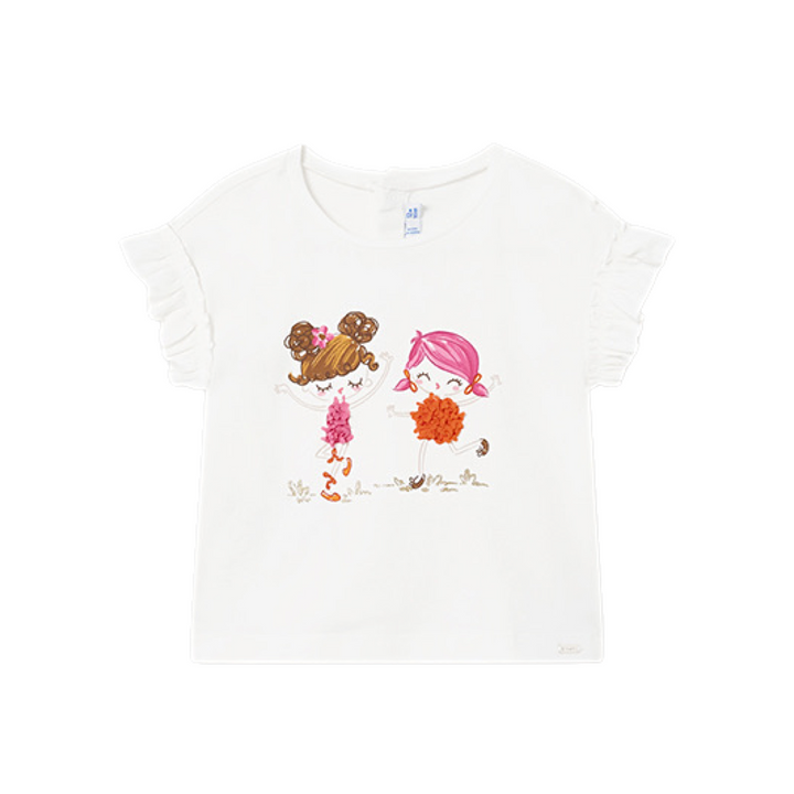 Mayoral Baby Girls Spring Shirt - Best Friends: 12M, 18M