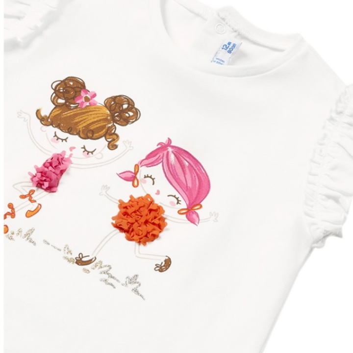 Mayoral Baby Girls Spring Shirt - Best Friends: 12M, 18M