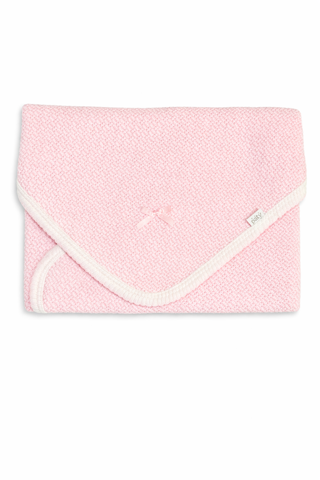 Knit Baby Swaddle Blanket | Pink