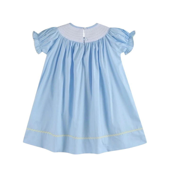 Bunnies and Chicks Easter Smocked Bishop Dress