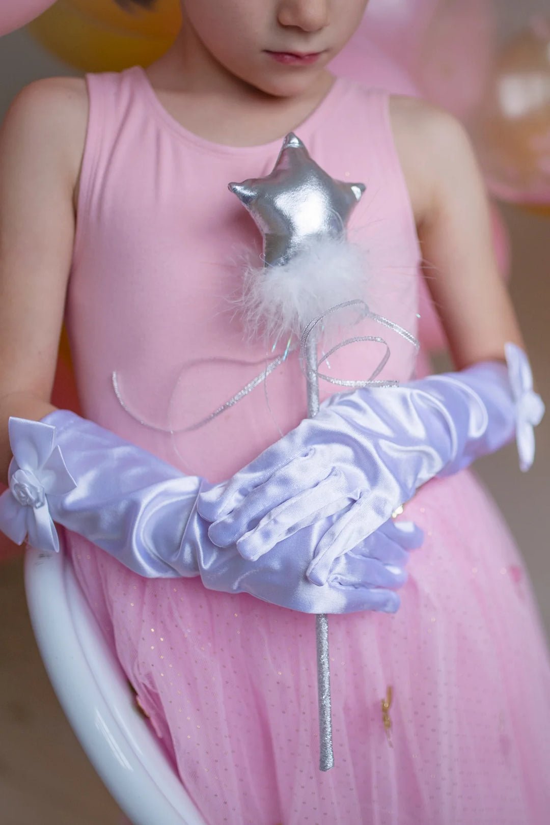 White Storybook Princess Gloves