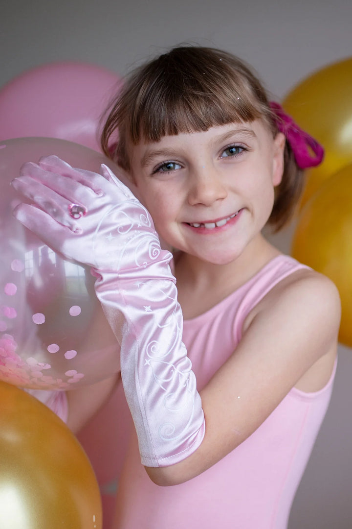 Princess Pink Swirl Gloves