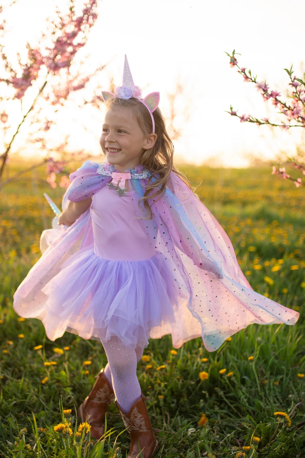 Rainbow Unicorn Cape and Headband