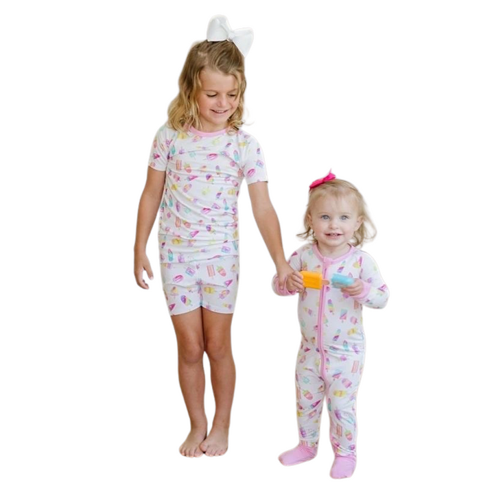 Popsicle Girls 𝓑𝓪𝓶𝓫𝓸𝓸 2pc Pj Short Set: 18-24M, 6/7