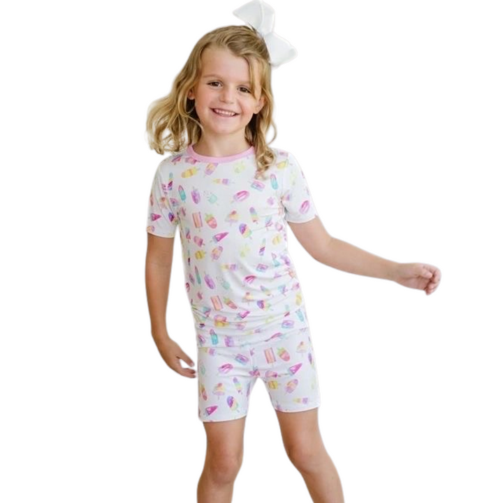 Popsicle Girls 𝓑𝓪𝓶𝓫𝓸𝓸 2pc Pj Short Set: 18-24M, 6/7