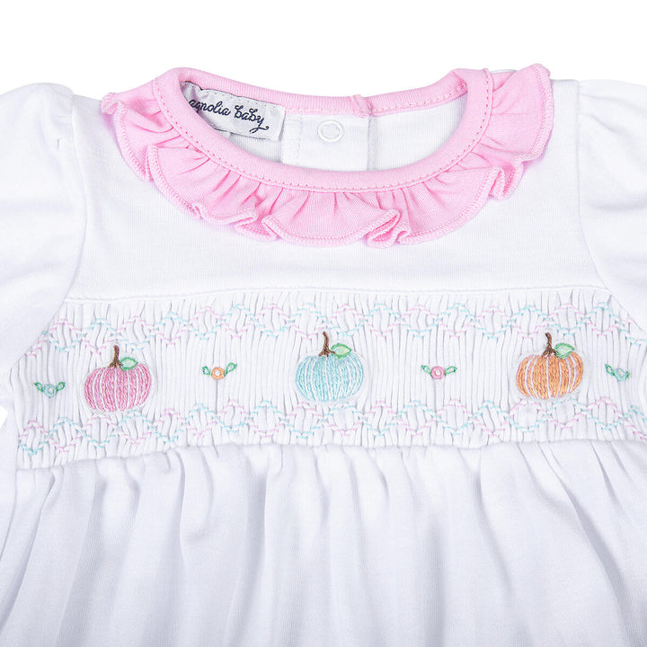 Pumpkin Blush Melon Smocked Printed Girl 2pc Pant Set