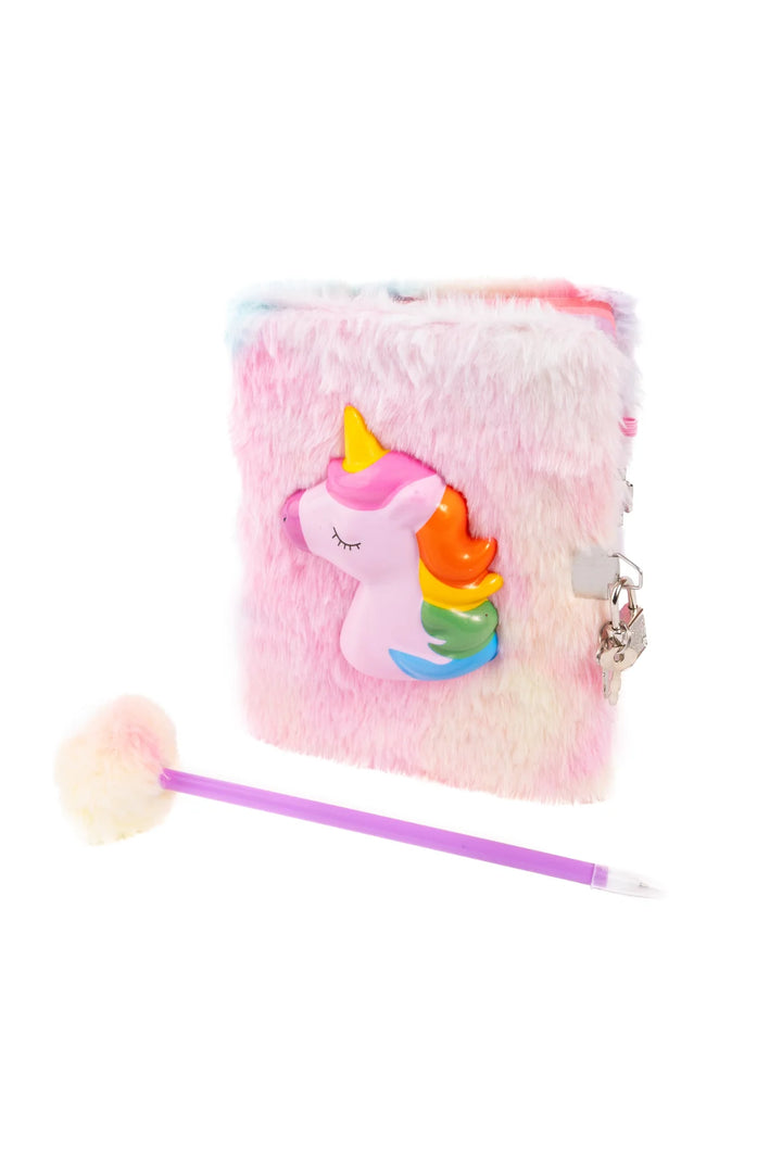 Furry Friends Squishy Journal with Lock & Pen