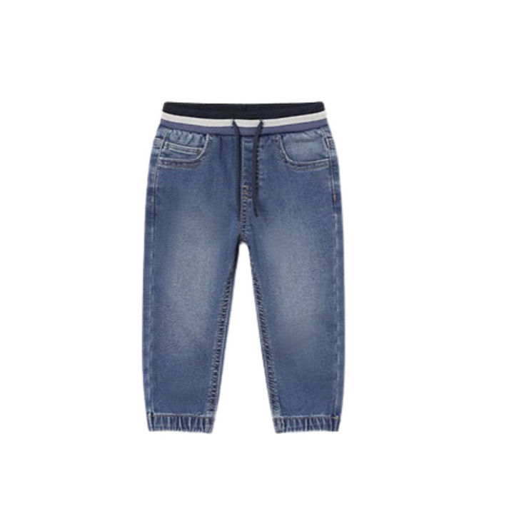 Soft Denim Infant Boys Jean Joggers