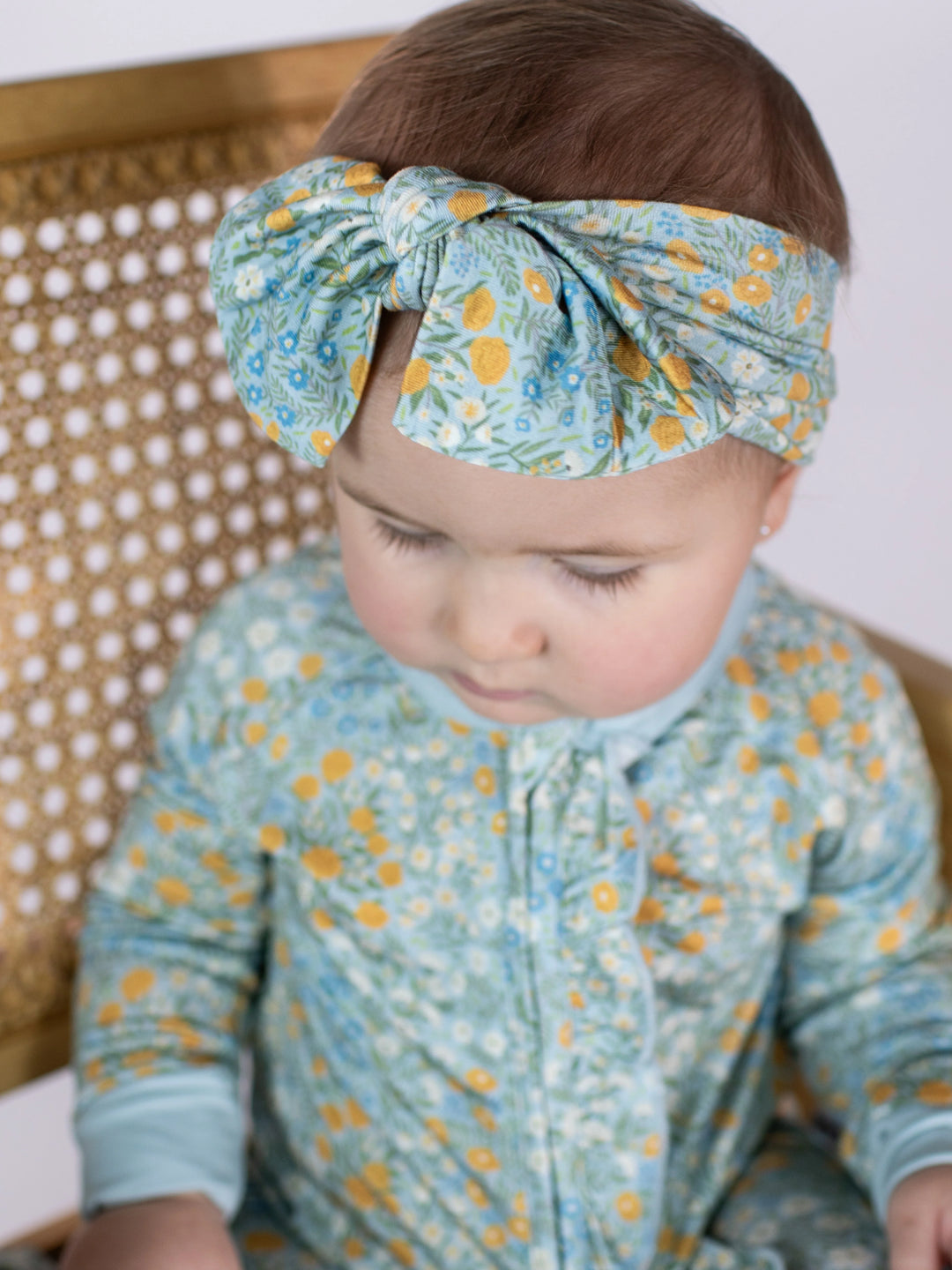 Blue Meadow Bamboo Zip Pj Sleeper: 12-18M, 18-24M