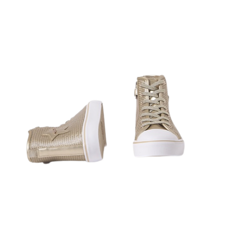 Gold Platform Sequin High Tops