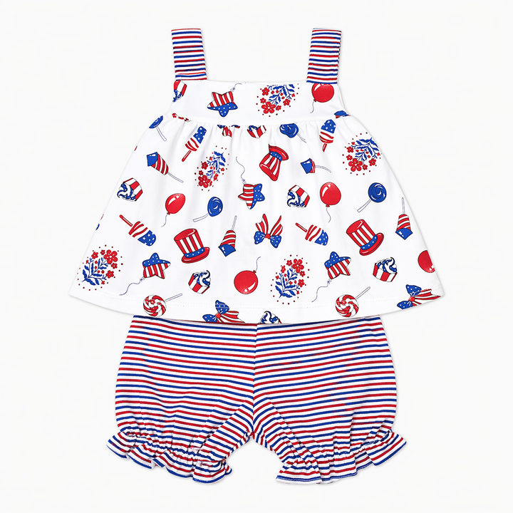 Baby Girls Diaper Set | Patriotic Collection