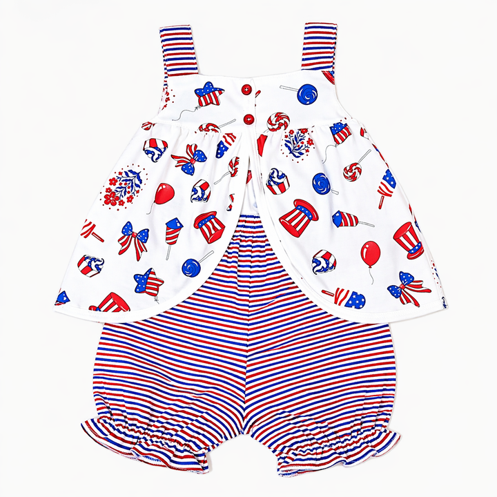 Baby Girls Diaper Set | Patriotic Collection