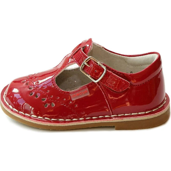 Ruthie Stitched Mary Jane - Patent Red
