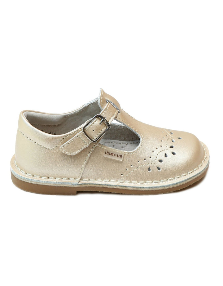 Ruthie Stitched Mary Jane - Champagne