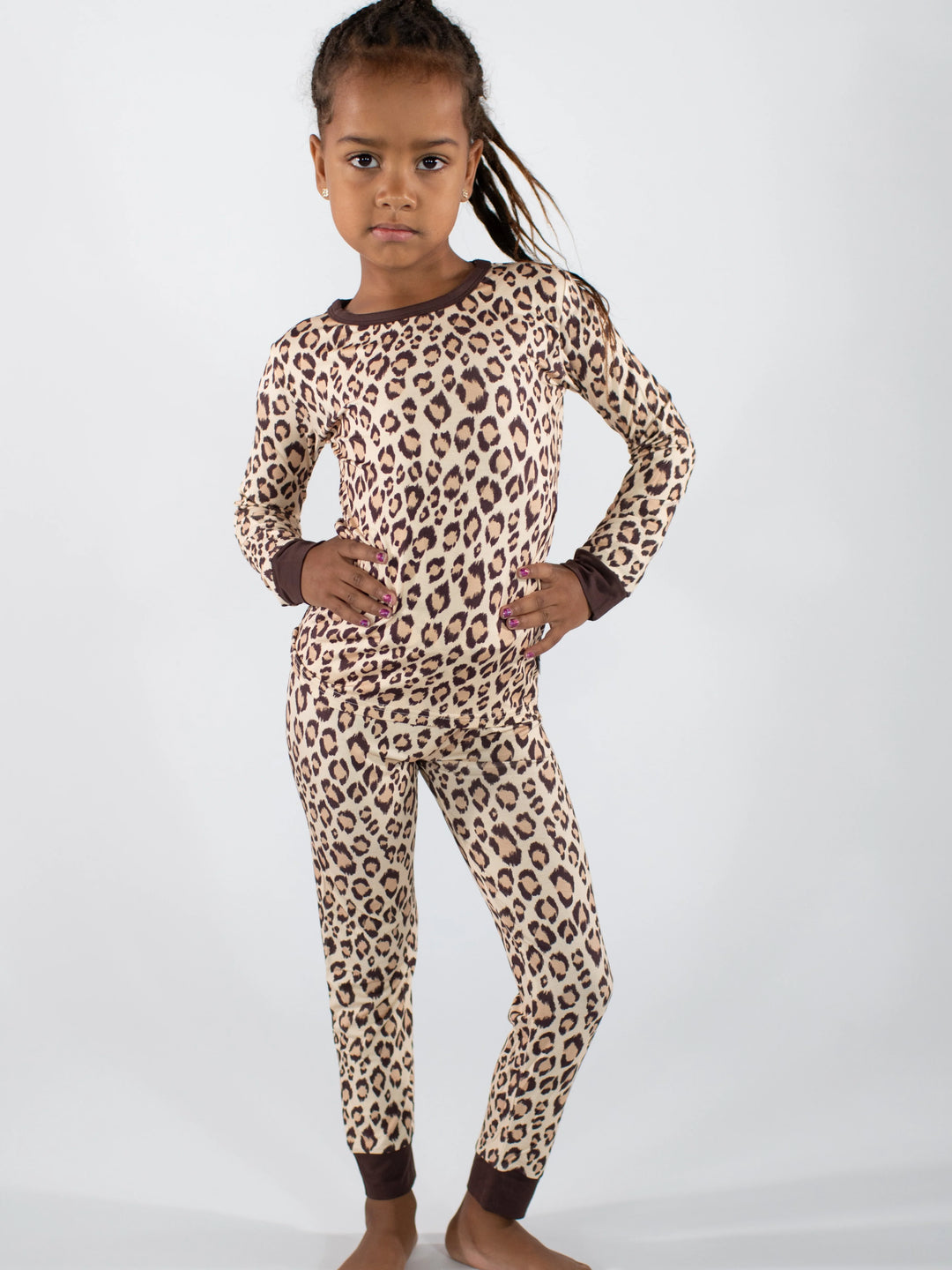 Classic Leopard Two-Piece Bamboo Pj Set