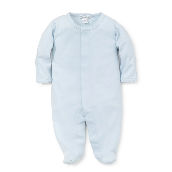 Blue Kissy Basics Footie - Light Blue