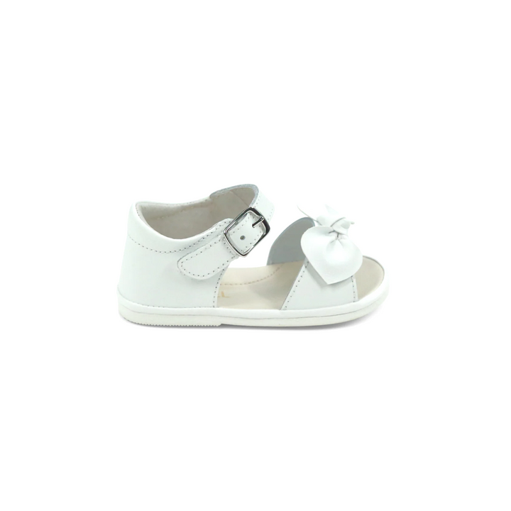 Jolie Bow Baby Sandal - White