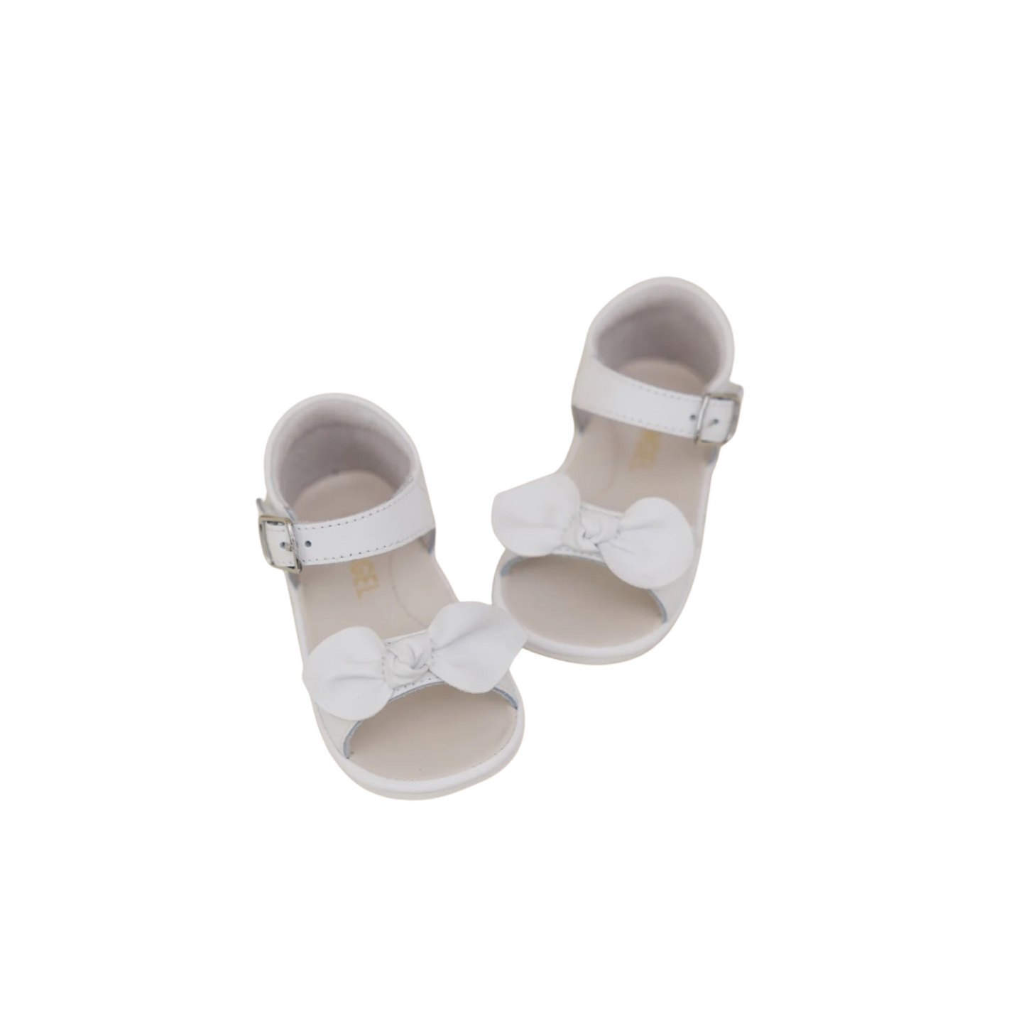 Jolie Bow Baby Sandal - White