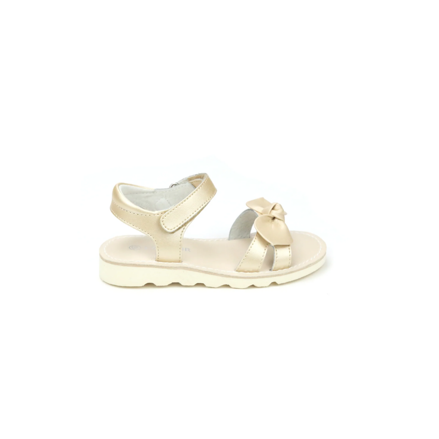 Leigh Bow Toddler Girls Sandal - Champagne