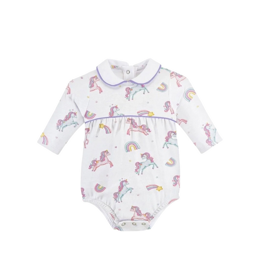Baby Club Chic Magical Unicorns Infant Bubble Romper - Pima Cotton