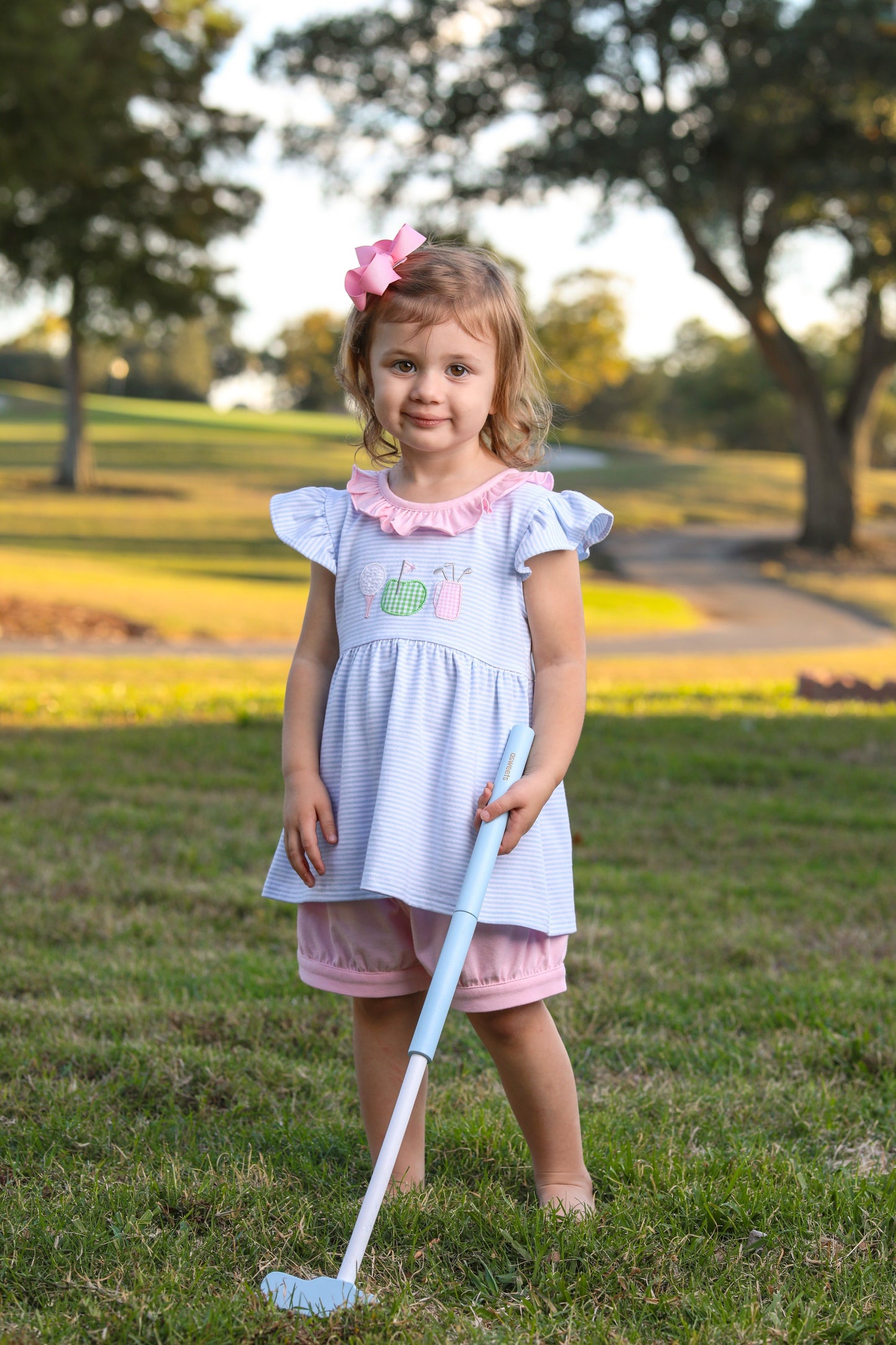 Trotter Street Infant and Toddler Girls Golf Bloomer Set