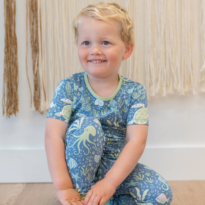 Sweet 𝓑𝓪𝓶𝓫𝓸𝓸 Under the Sea Boys Pj Set: 4