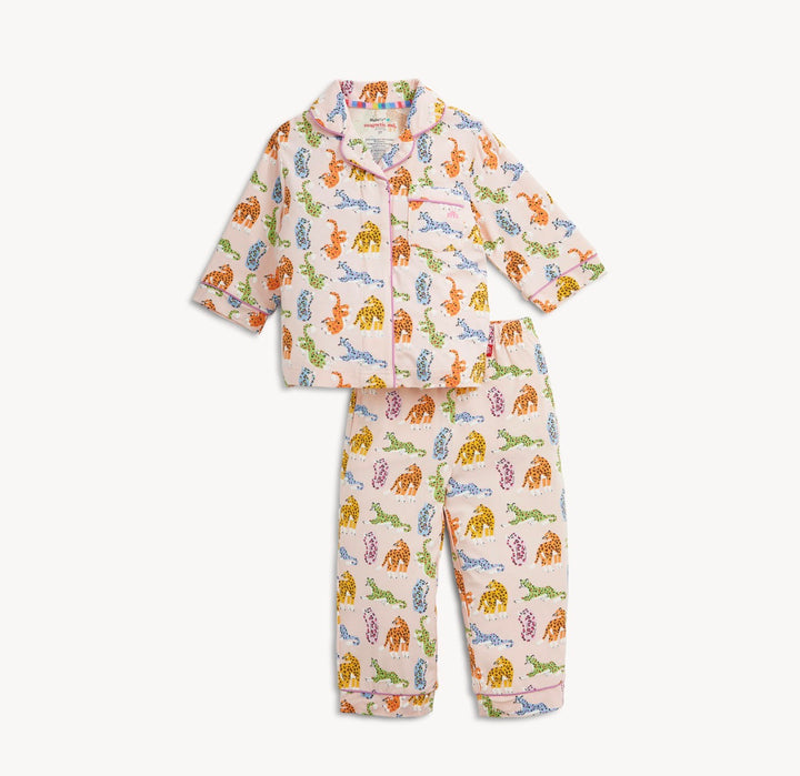 Girls Leopard Queens L/S Pant Pj set