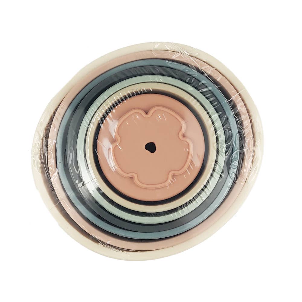 Silicone Stacking Cups with Shapes