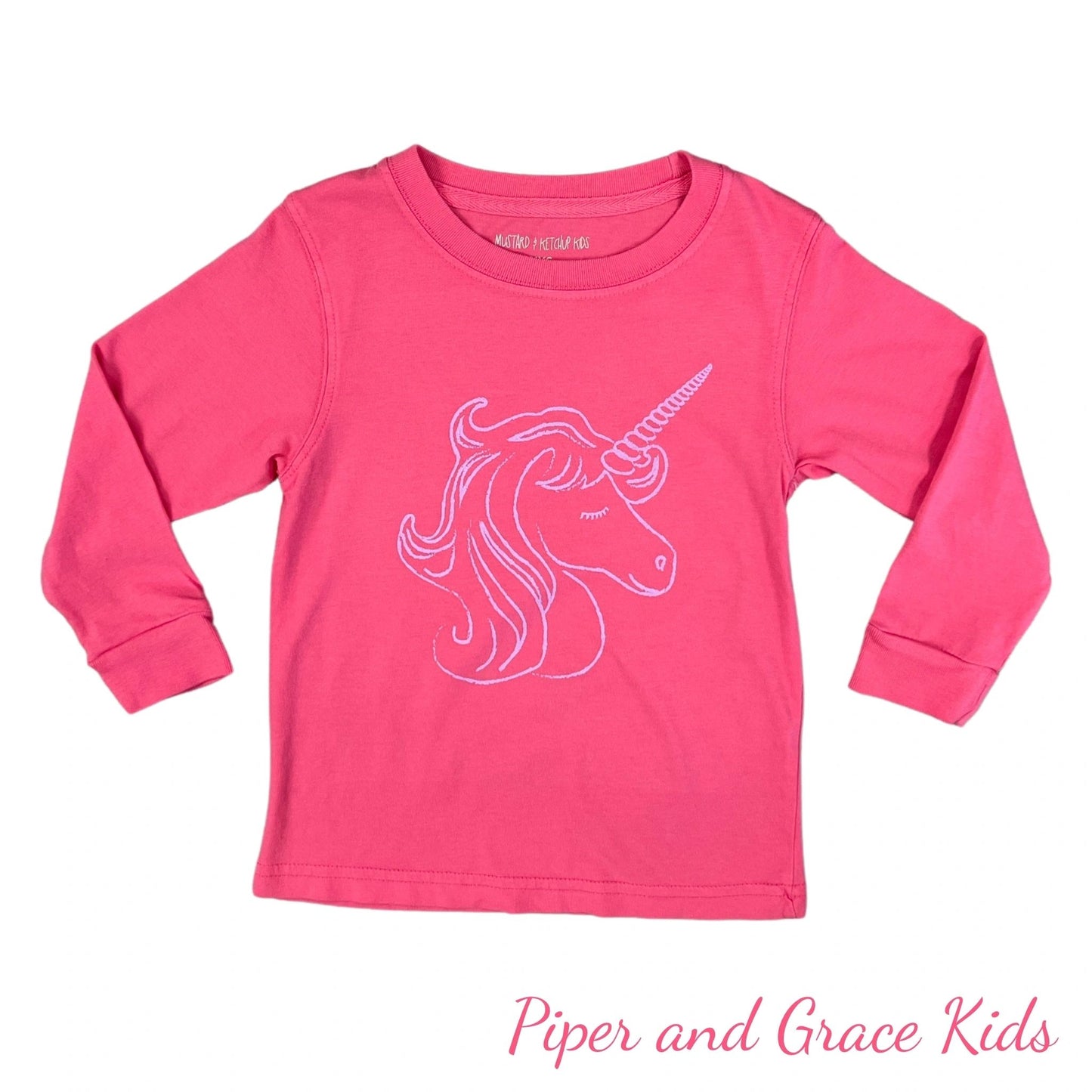 Pink Unicorn Graphic Tee T-Shirt 2T,8/10