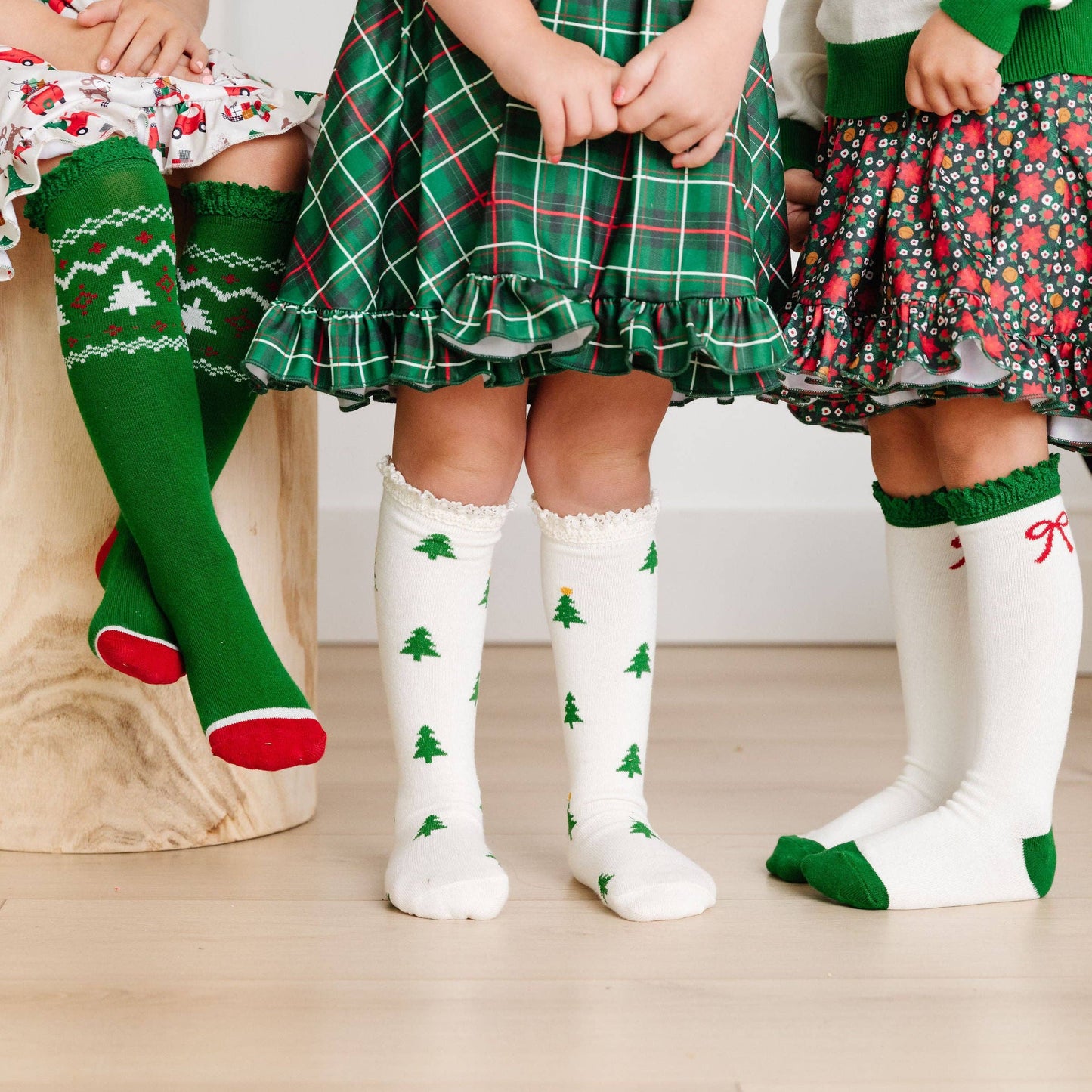 Little Stocking Co. - Tree Farm Knee High Socks 3-Pack