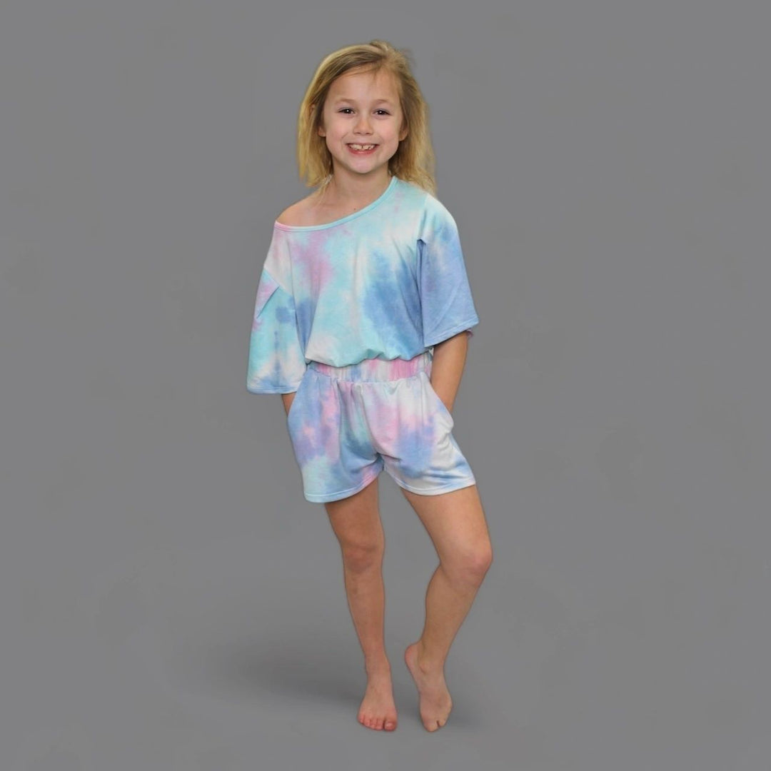 Erge Tween Tie-Dye Terry Romper