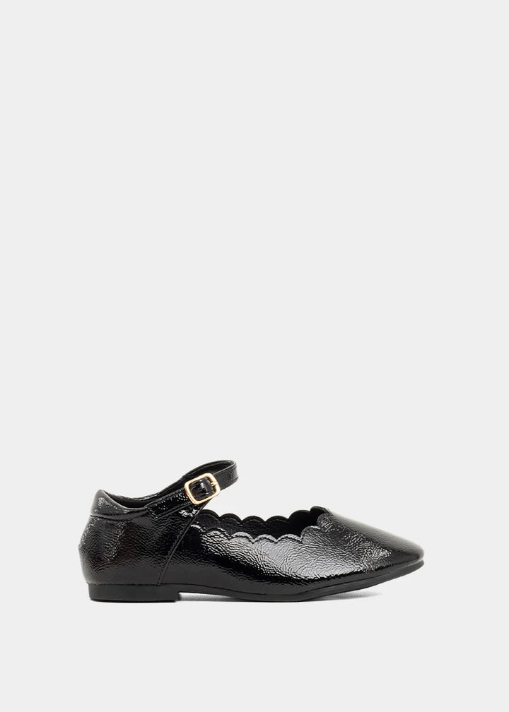 ShuShop Agatha Mini Flat - Black Patent