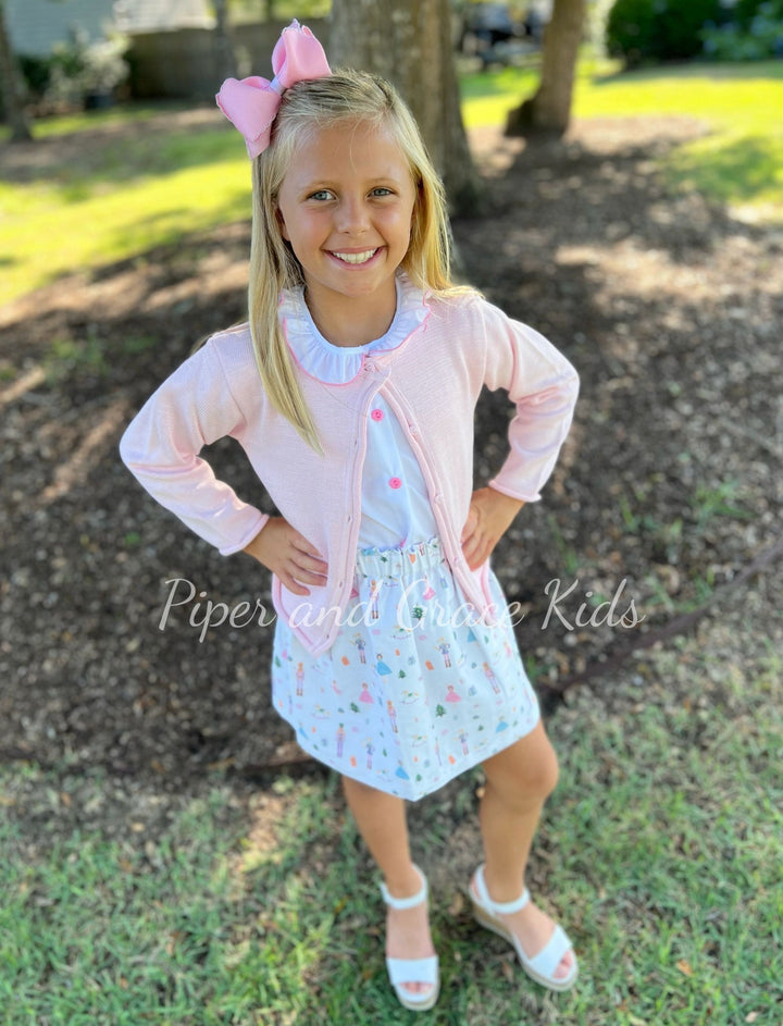 Lulu Bebe Nutcracker Ballet Skirt Set with Blouse (Sweater Sold Separately)