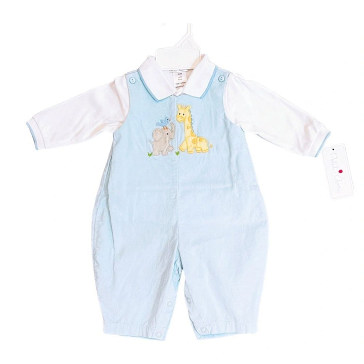 Fun at the Zoo - Boys Corduroy 2pc Longalls