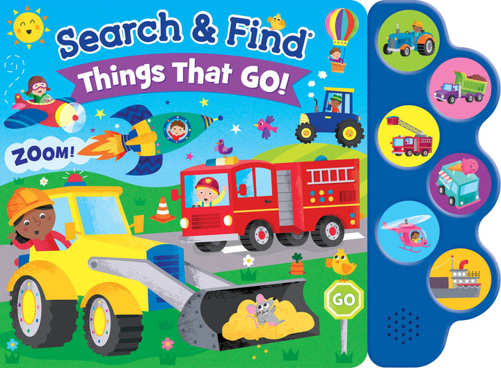 Kidsbooks Publishing - Search & Find: Things that Go (6-Button Sound Book)