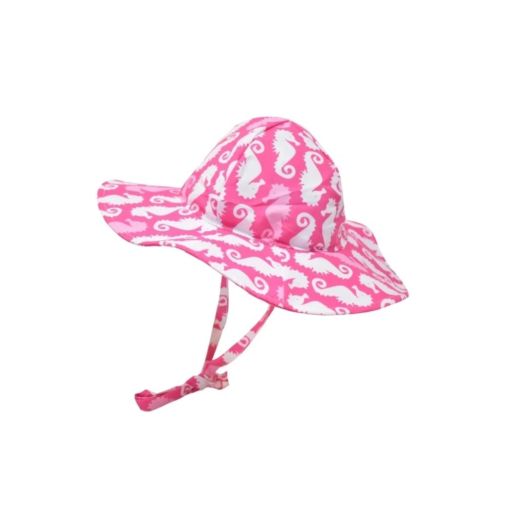 Pink Seahorse Girls Floppy Sunhat