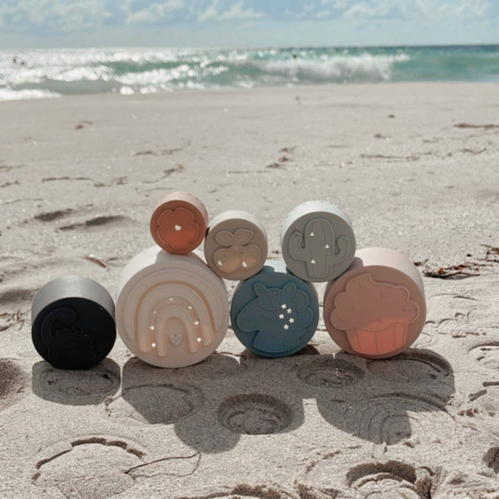 Silicone Stacking Cups with Shapes