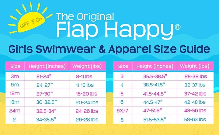 Flap Happy Fantasea Mermaids Infant Ruffle Swimsuit UPF 50+: 3M, 12M, 24M