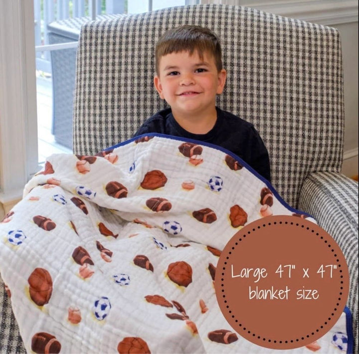 Sports Muslin Blanket 47X47