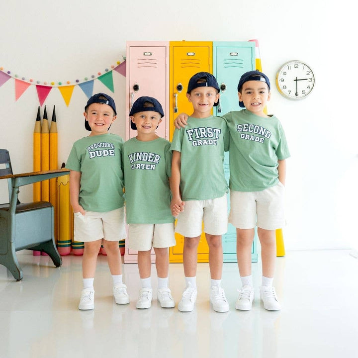 Sweet Wink - Kindergarten Varsity Short Sleeve T-Shirt - Boys Clothing: 7/8