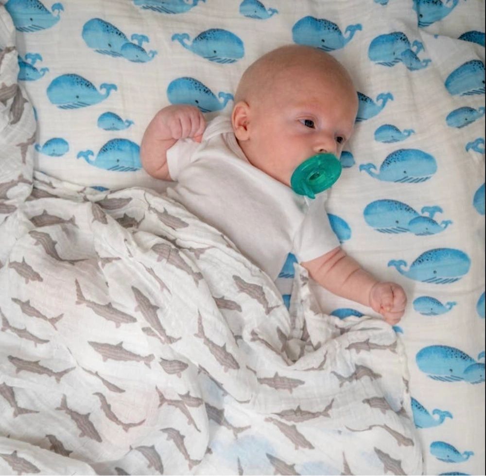 Whale Infant Swaddling Blanket