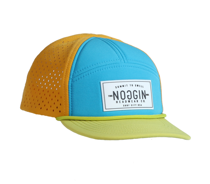 Water Friendly Trucker Hat - Theo Seven Panel: (3-12M) W/CHIN STRAP