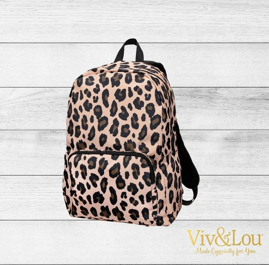 Leopard Lauren Backpack - Viv and Lou