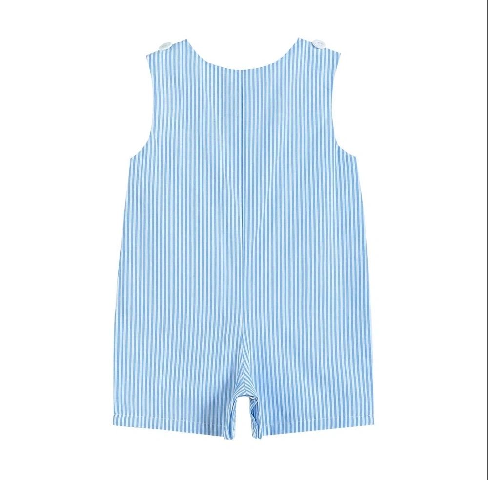 Easter Bunny Train Boys Shortalls