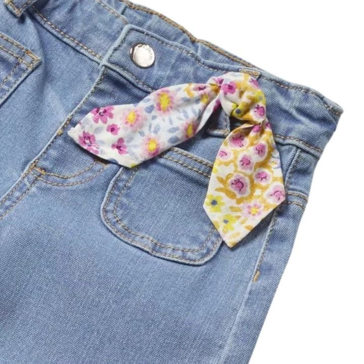 Mayoral Baby Girls Wide Leg Denim Jeans: 12M,24M