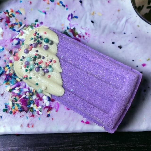 The Lavish Goat - Purple Popsicle Prize Inside Bath Bomb