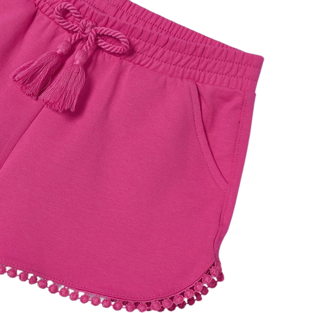 Mayoral Girls Chenille Shorts - Fuschia: 7